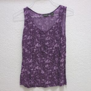 Eddie Bauer Purple Fitted Sleeveless Tank Top